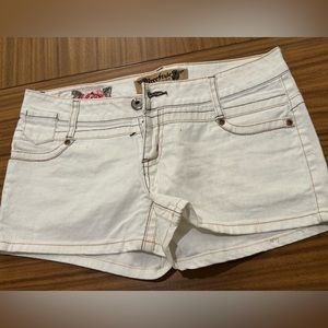 White Denim Shorts